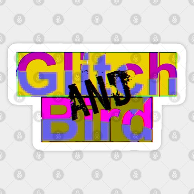 Glitch Bird Sticker by stefy